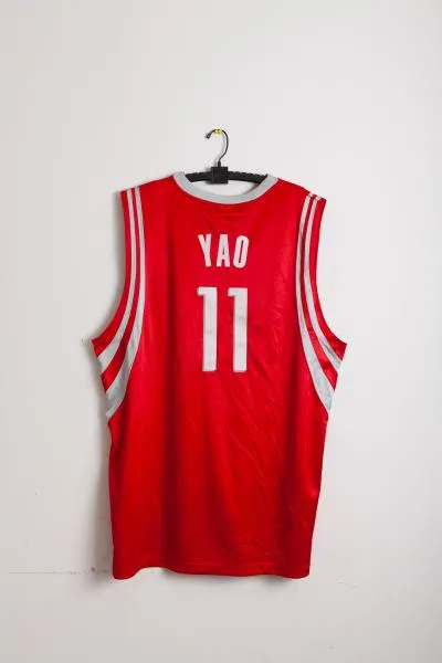 Vintage - Men - Reebok Yao Ming Houston Rockets Basketball Jersey - Red