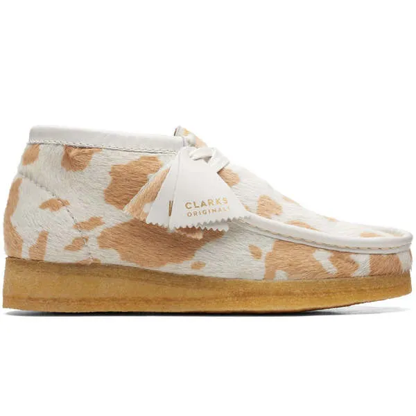 Wallabee Boot - Tan Cow Print