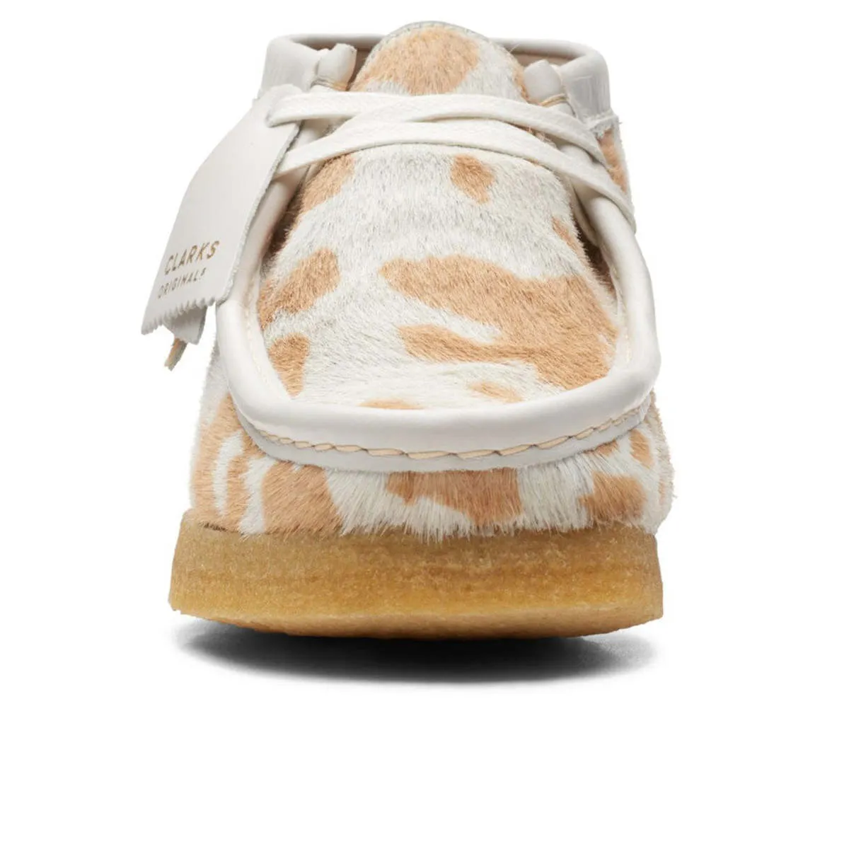 Wallabee Boot - Tan Cow Print