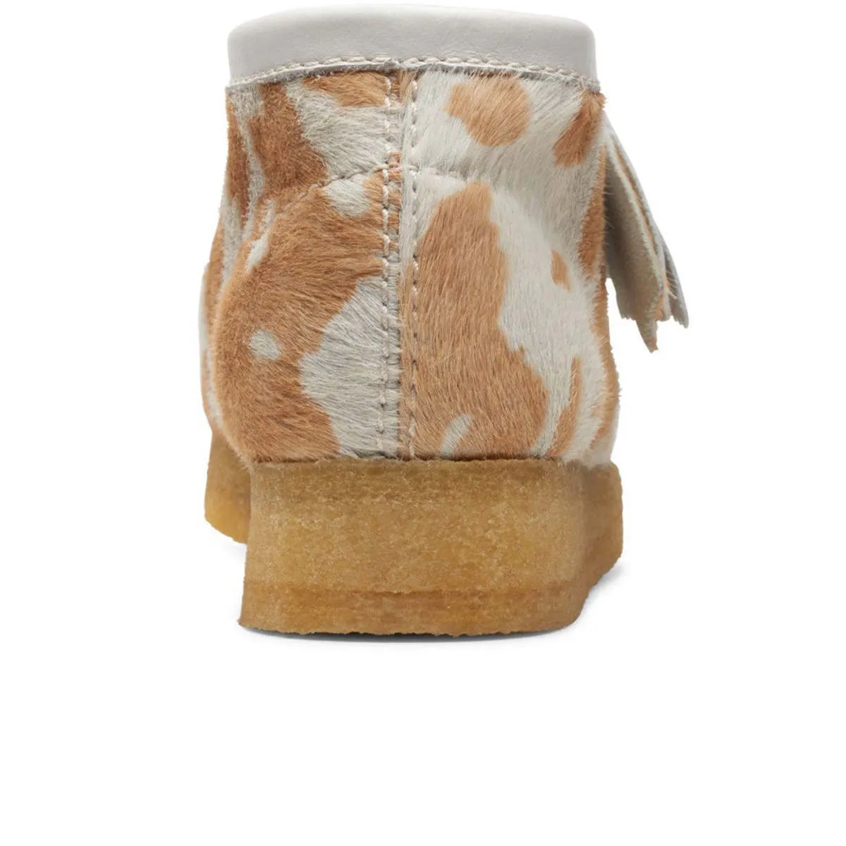 Wallabee Boot - Tan Cow Print