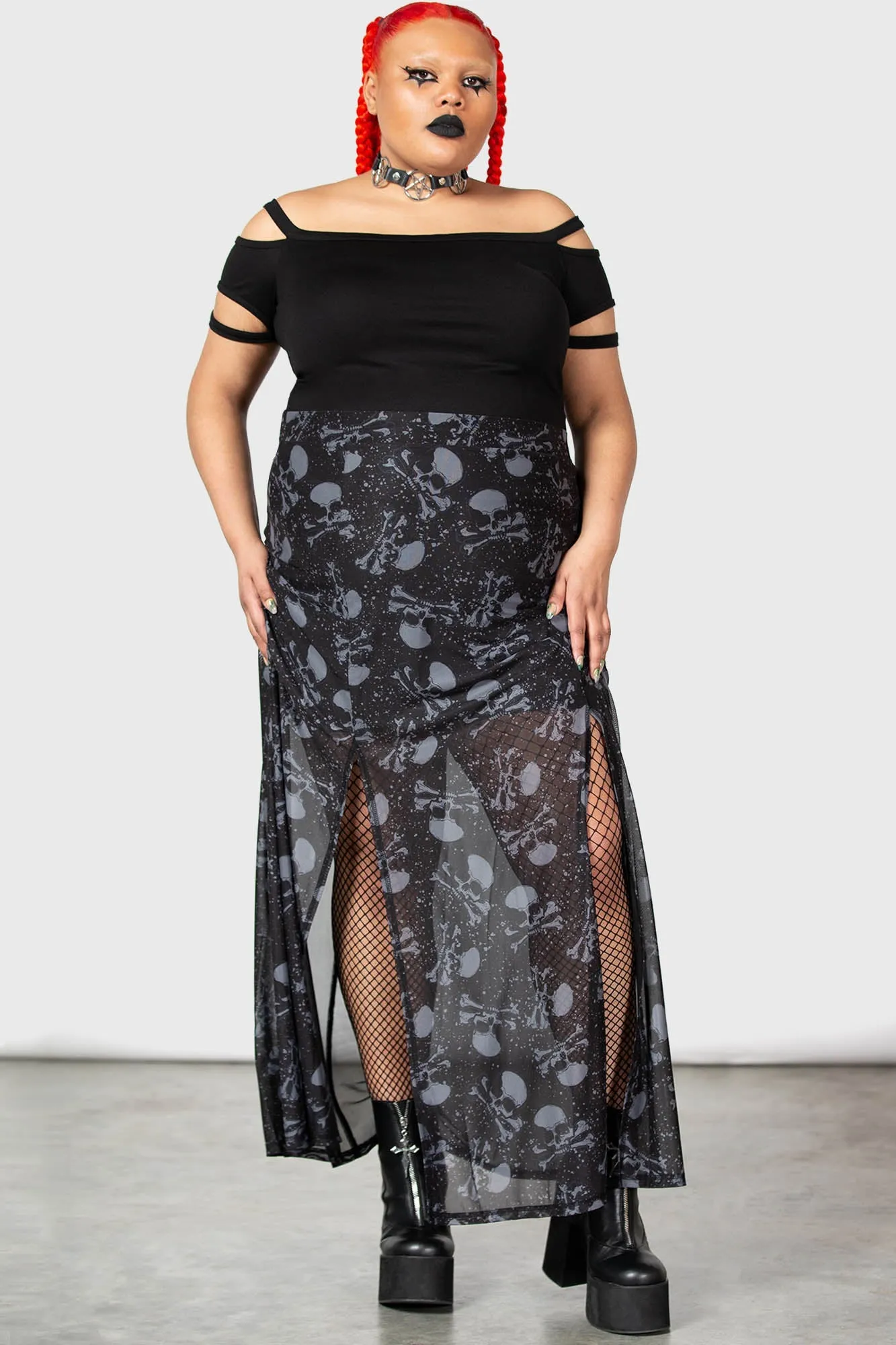 Waxwork Maxi Skirt [PLUS]