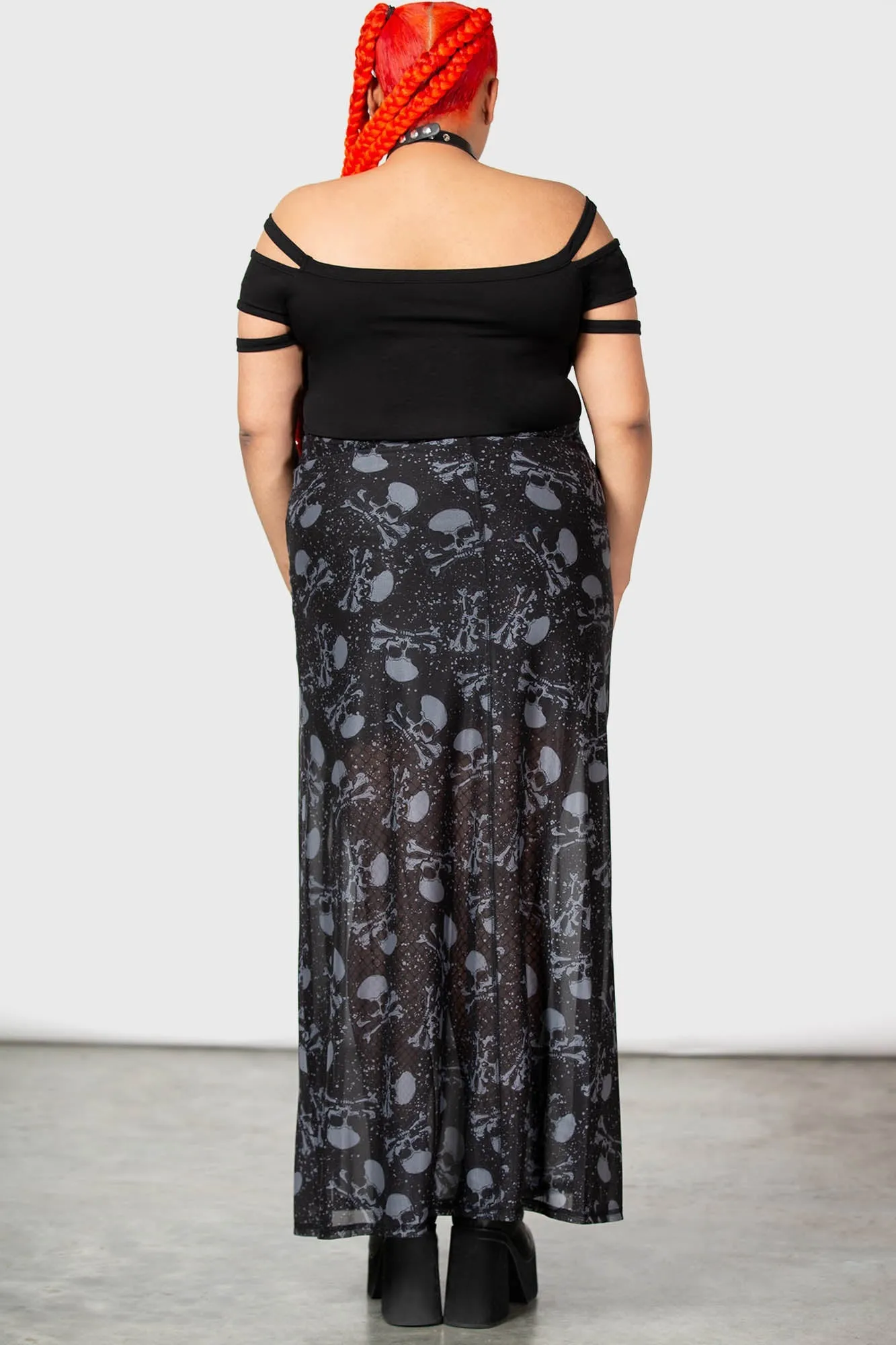 Waxwork Maxi Skirt [PLUS]