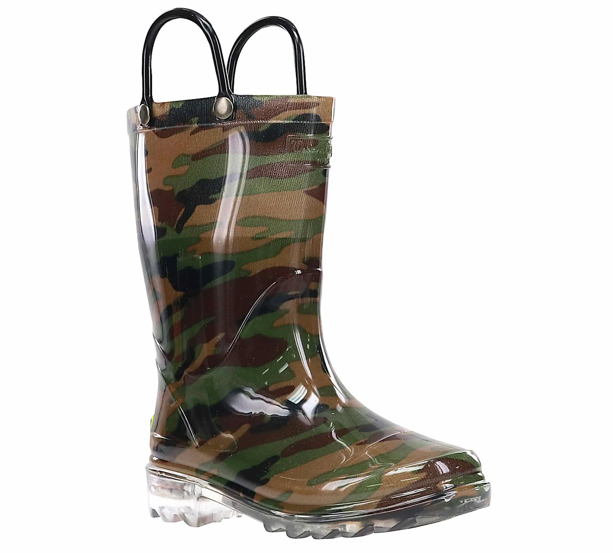 Western Chief Lighted PVC Camo Toddler Kids' (5-10) Rain Boot