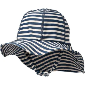 Wheat Indigo Stripe UV Sun Hat