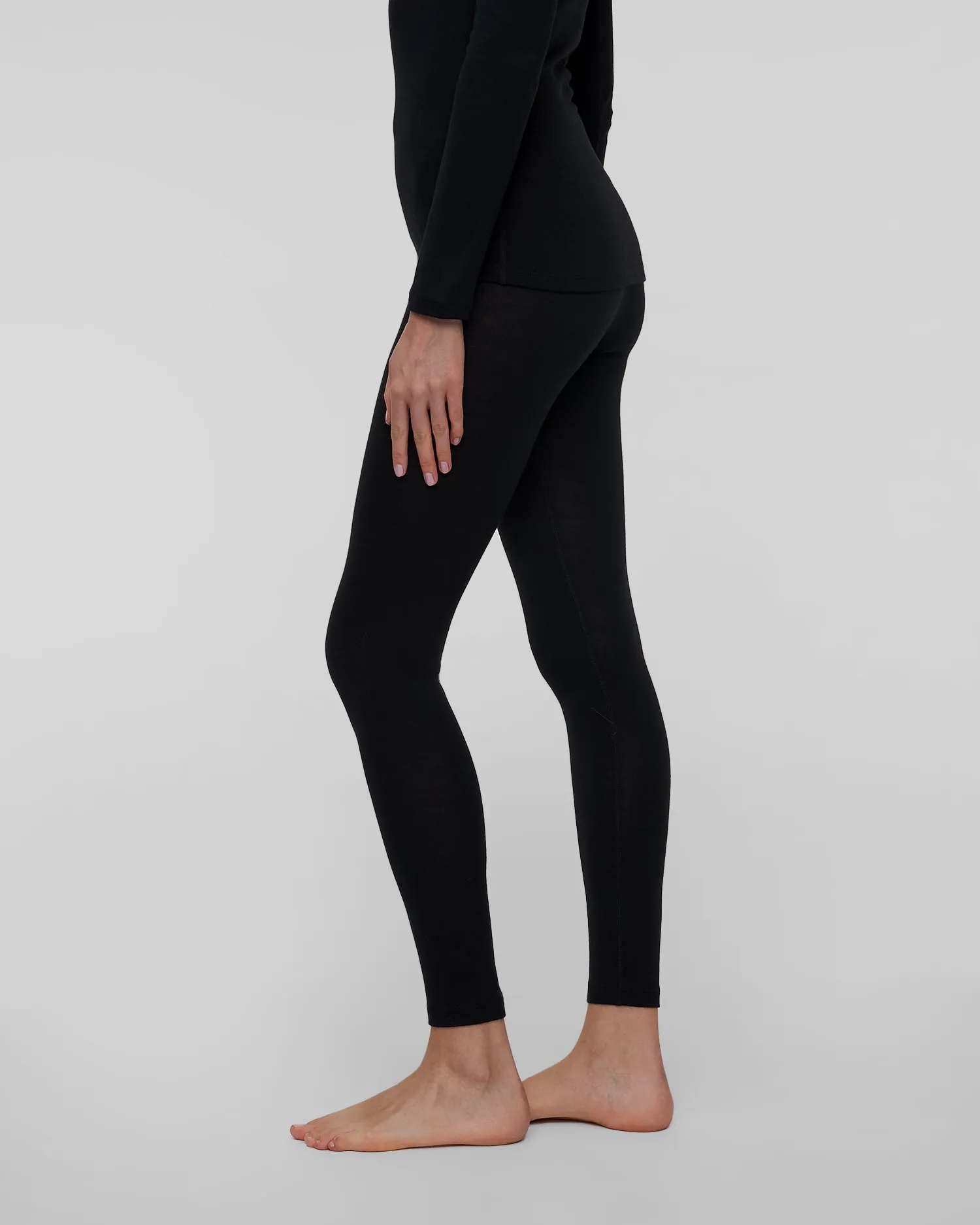 Women's Icebreaker Mer 260 Tech High Rise Thermal Leggings black ib0a5726-1