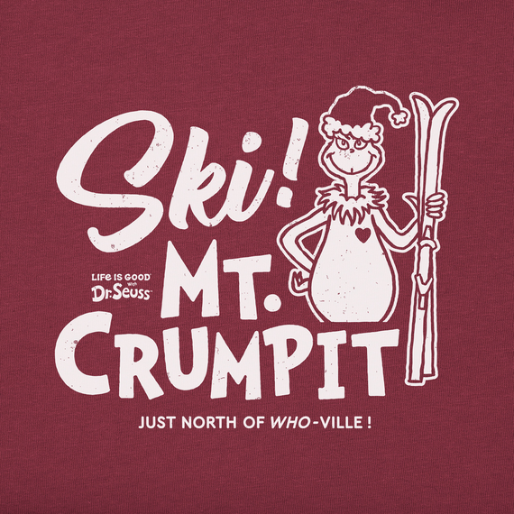 Women's Retro Grinch Ski Mt. Crumpit Long Sleeve Crusher Tee