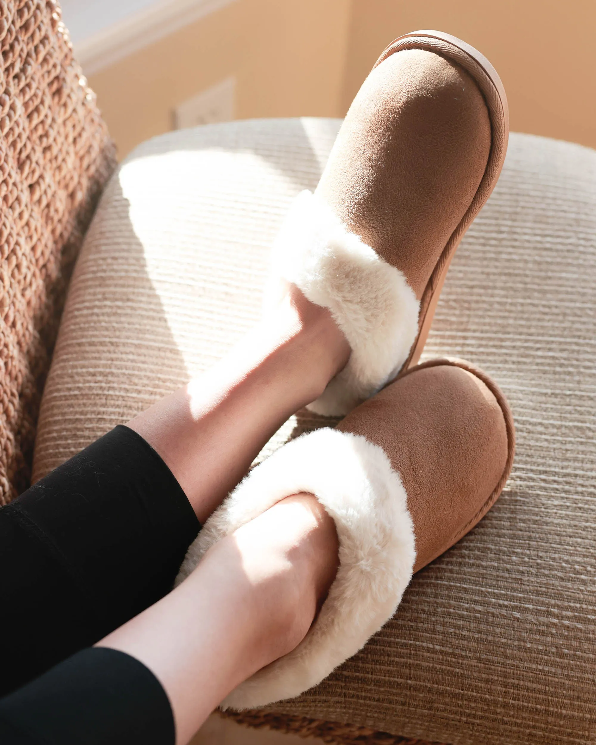 Womens Brek Slipper - Camel