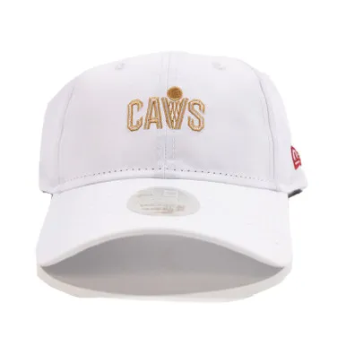 Women's CAVS White Adjustable Hat