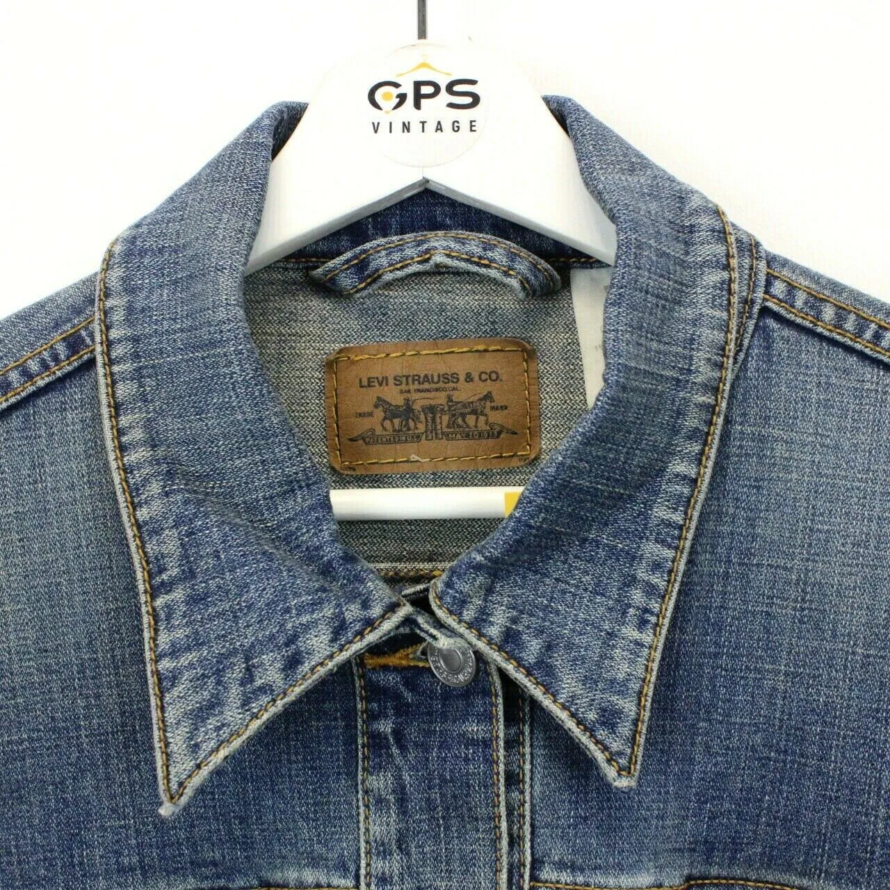 Womens LEVIS Denim Jacket Blue | Large