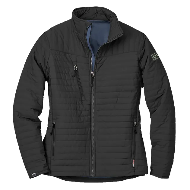 WOMEN’S STORM CREEK ECO-INSULATED QUILTED JACKET- Pleather Mono Patch