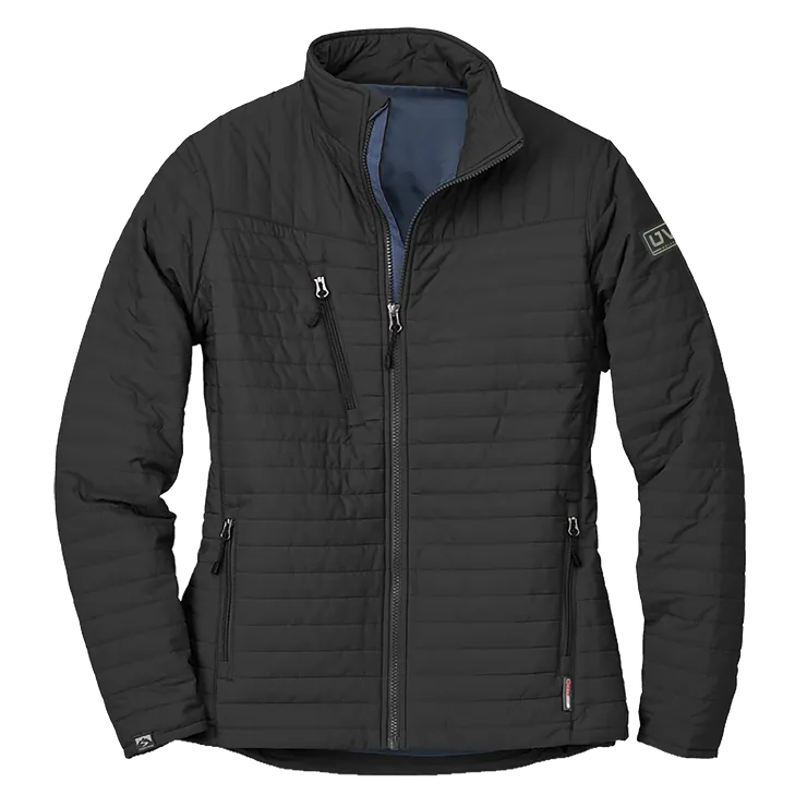 WOMEN’S STORM CREEK ECO-INSULATED QUILTED JACKET- Pleather Mono Patch