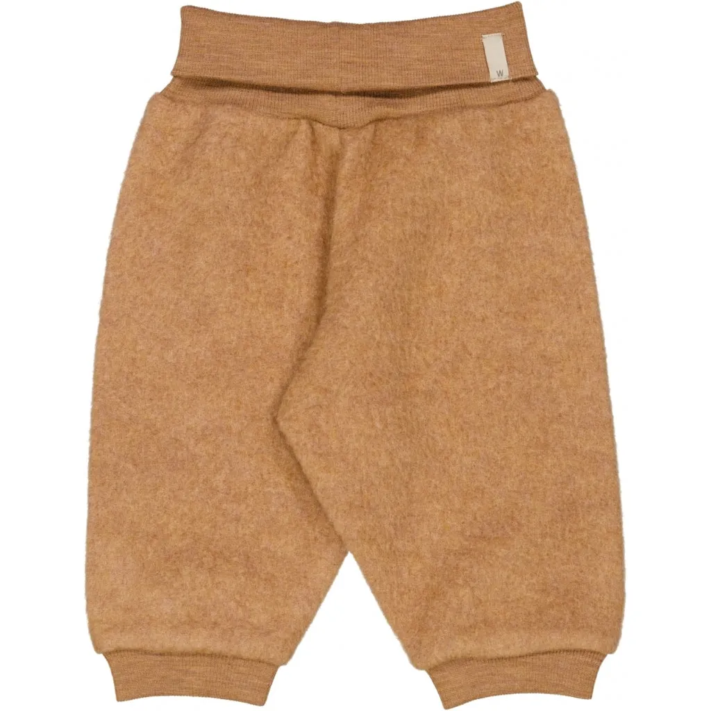 Wool Fleece Trousers - clay melange