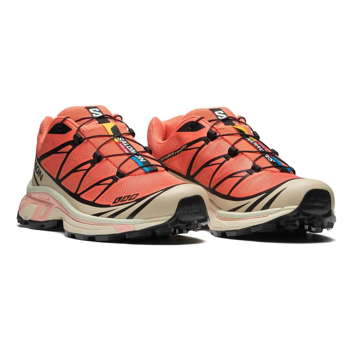 XT-6 sneakers - LIVING CORAL/BLACK/CEMENT