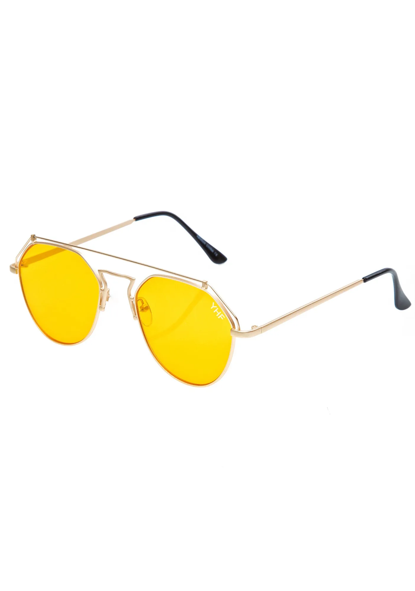 Yellow Stephanie Matte Sunglasses-