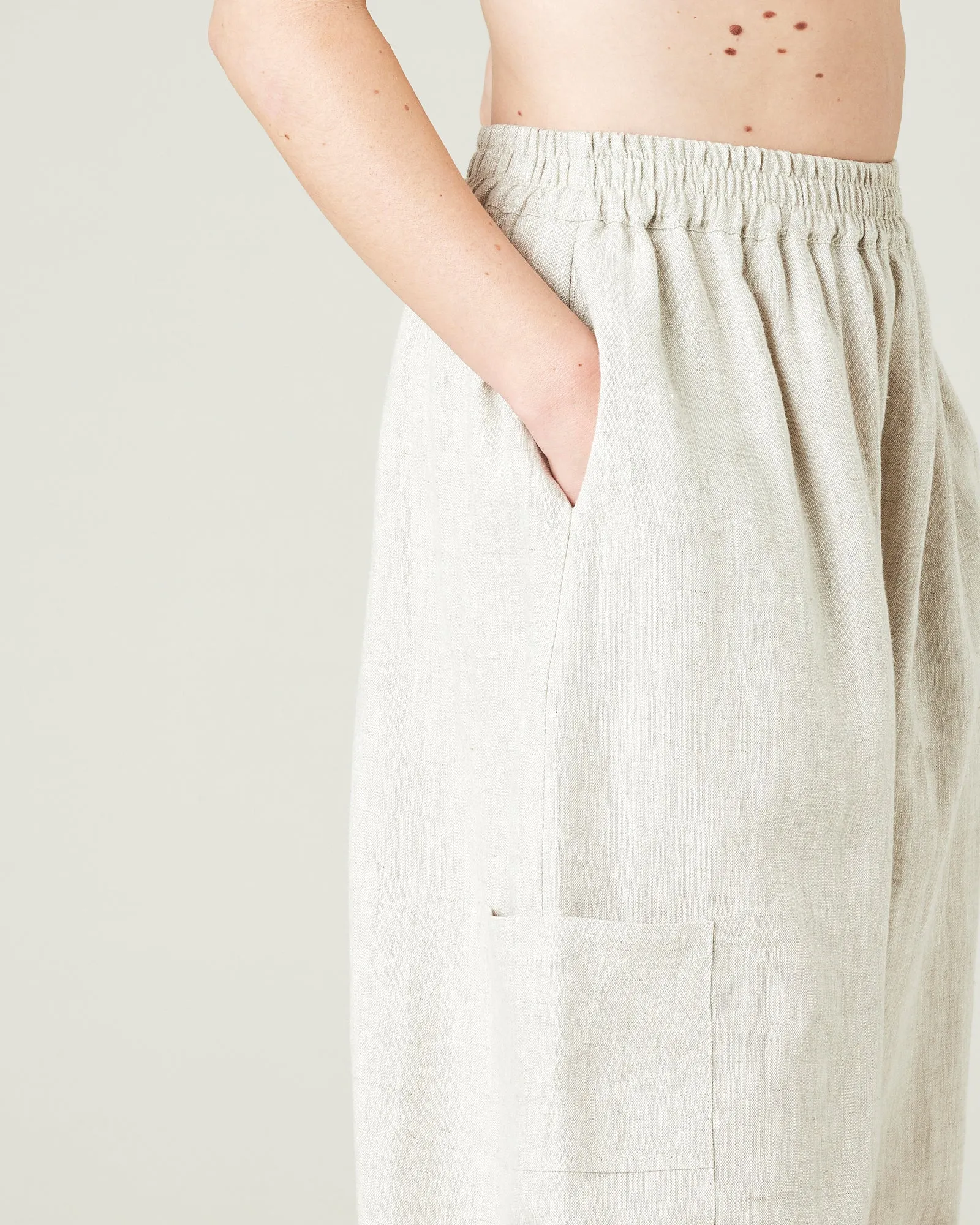 Yoli Natural Linen Trousers