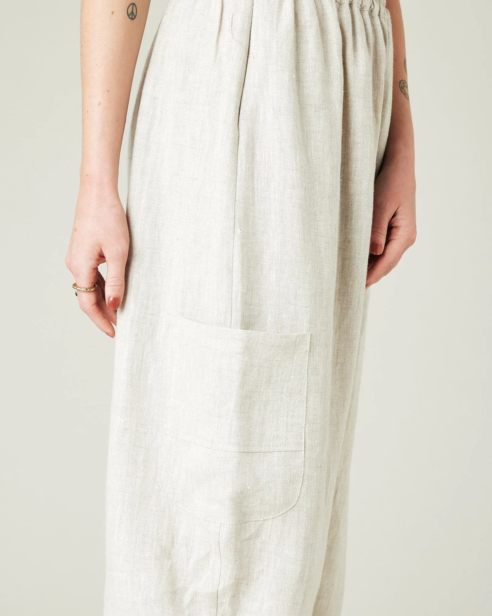 Yoli Natural Linen Trousers