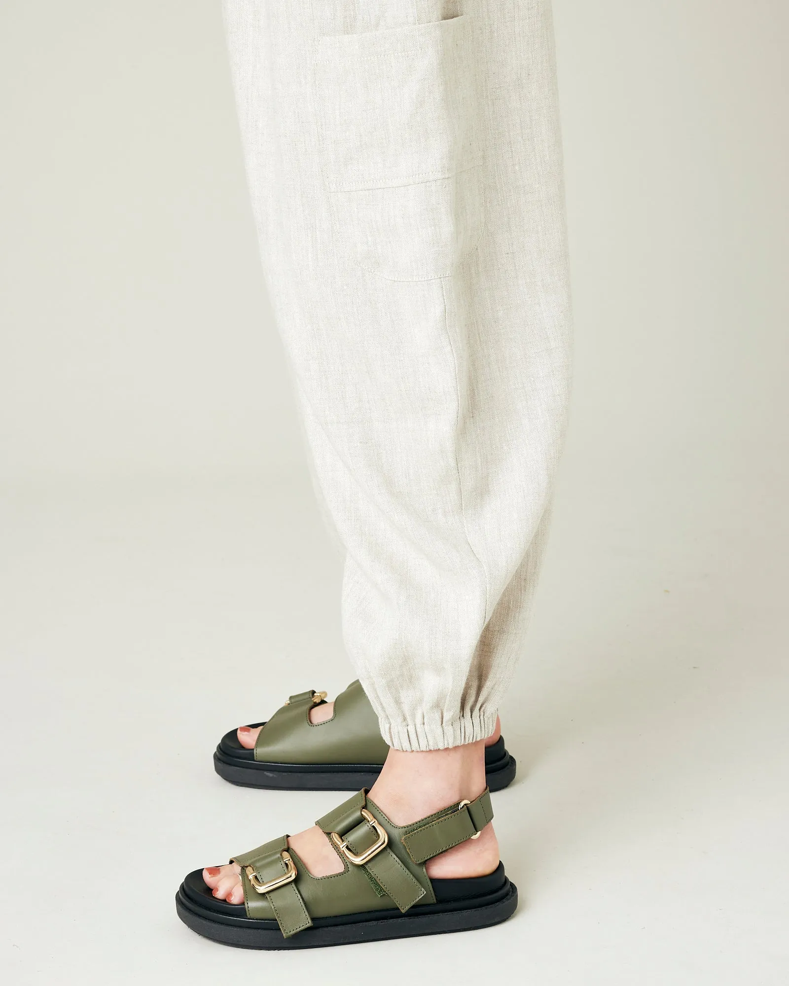 Yoli Natural Linen Trousers