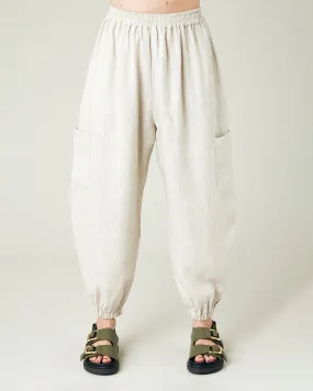 Yoli Natural Linen Trousers