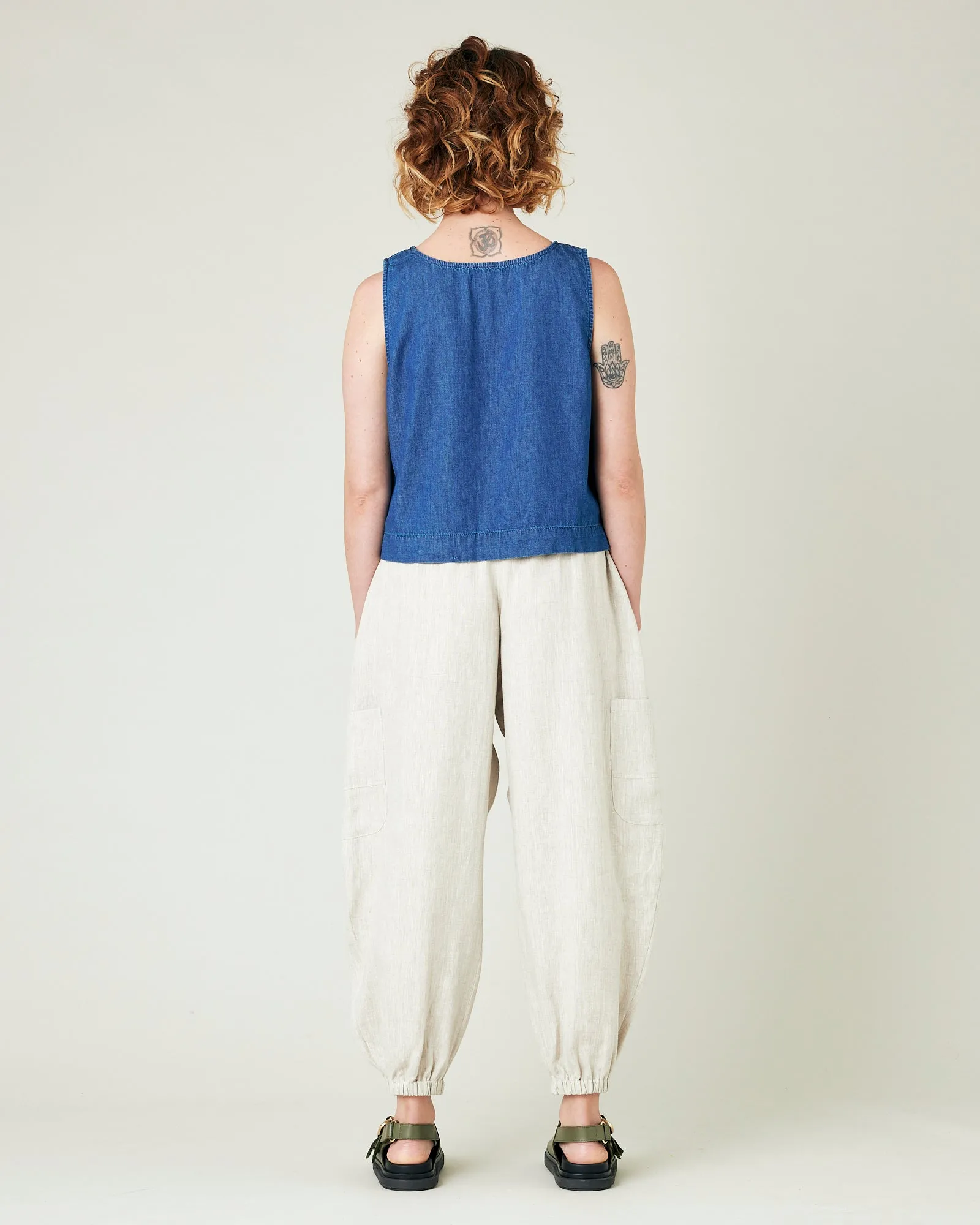 Yoli Natural Linen Trousers