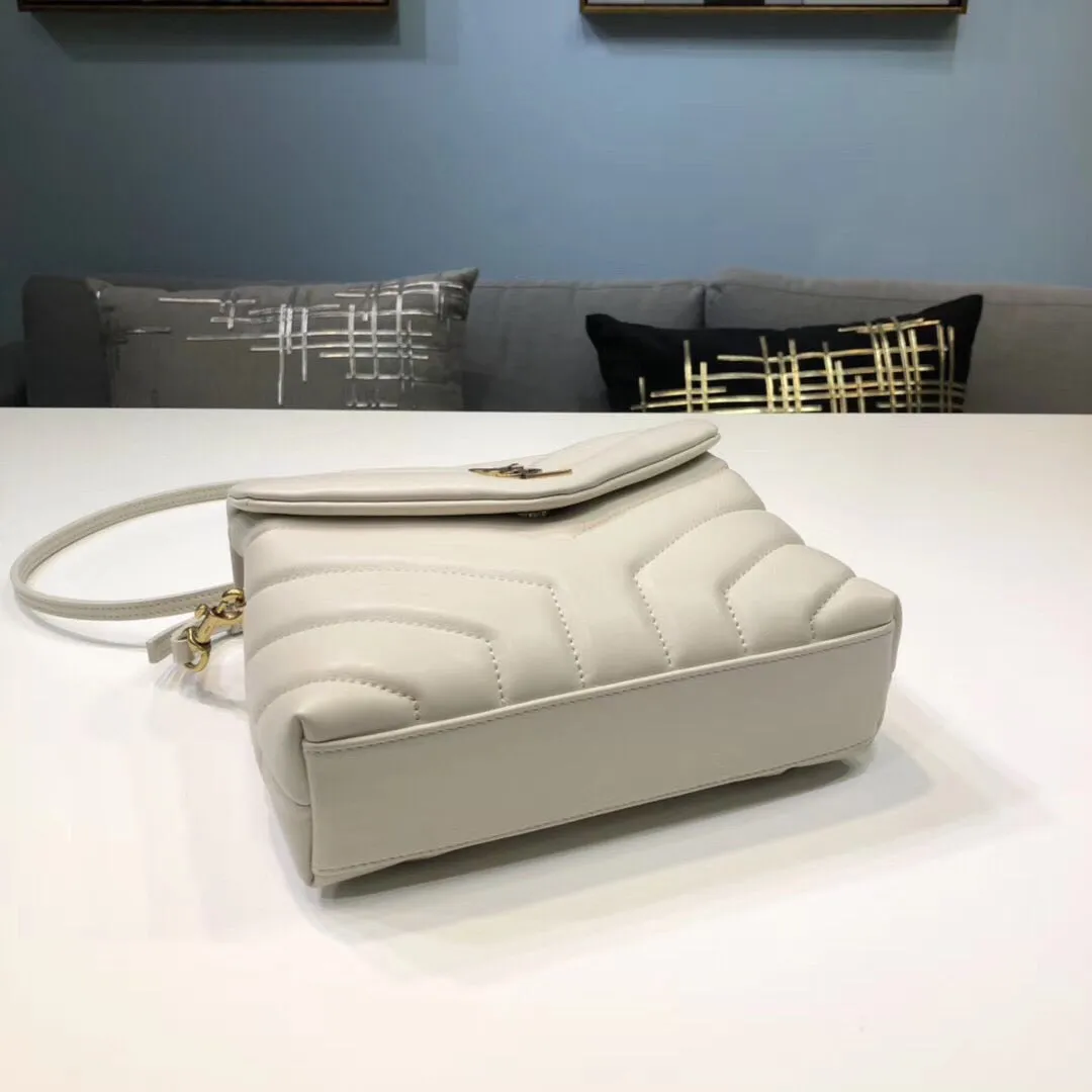 Yves Saint Laurent Loulou Mini Shoulder Bag White