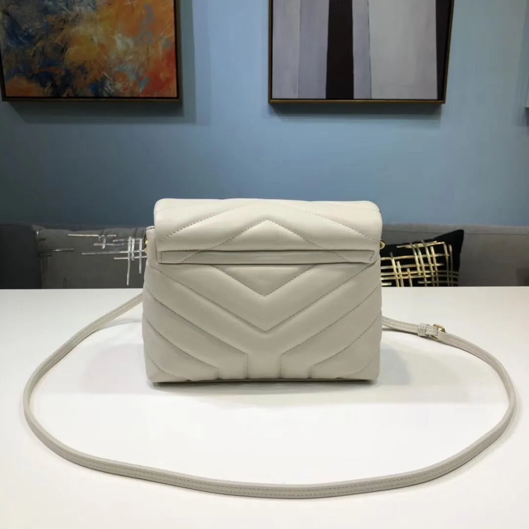 Yves Saint Laurent Loulou Mini Shoulder Bag White