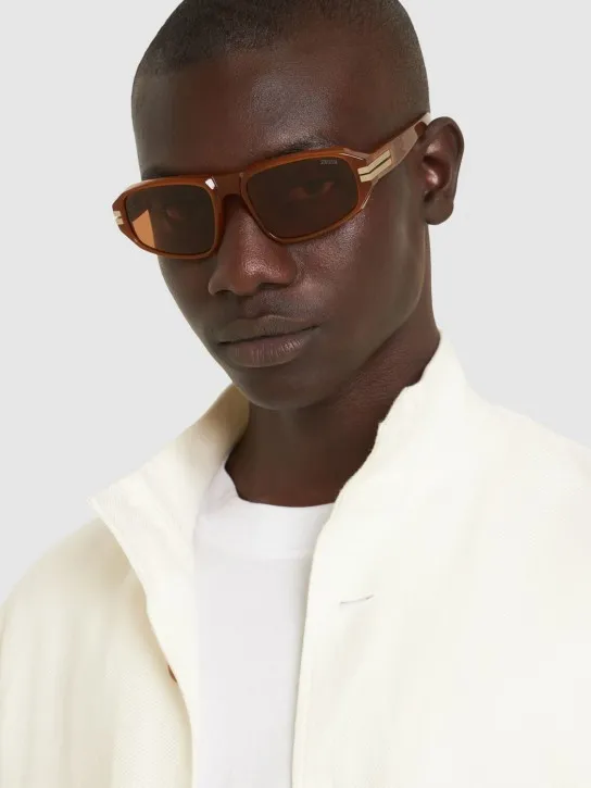 Zegna   Squared sunglasses 